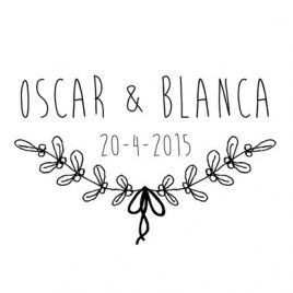 Sello boda Oscar y Blanca