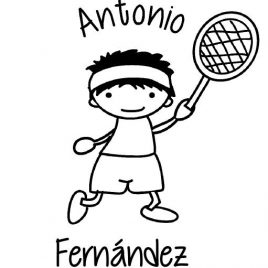 Sello infantil Antonio Fernández