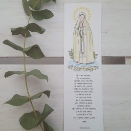 Marcapáginas Virgen de Fátima